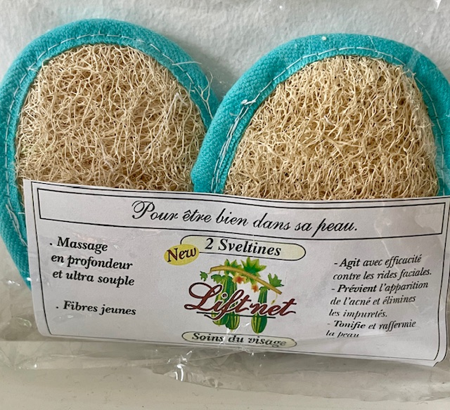 Loofah naturel-éponge végétale exfoliante visage (sveltines x 2)